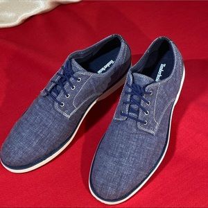 TIMBERLAND ORTHOLITE shoes leather textile blue 10